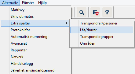 Extra spalter i låsschemat