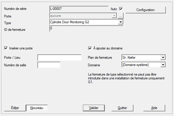 Créer une nouvelle fermeture